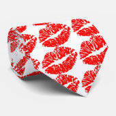 Cravate lèvres-7571-rouge (Roulé)