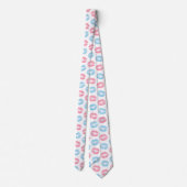 Cravate Lèvres bleues et roses Motif, Baguette à lèvres, B (Dos)