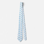 Cravate Lèvres Bleues, Motif De Lèvres, Bleu, Baiser (Devant)