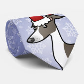 Cravate Lévrier de Noël/whippet/lévrier italien (Roulé)