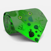 Cravate Lézards grunges (Roulé)