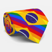 Cravate LGBT Brésil (Roulé)