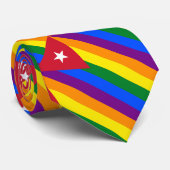 Cravate LGBT Cuba (Roulé)