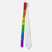 Cravate LGBT flag vibrant sparkles (Dos)