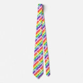 Cravate LGBT Rainbow Flag Original 8 Stripes Pride 2023 Ne (Devant)