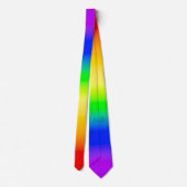 Cravate LGBT Rainbow Pride Ombre Gradient Stripes (Dos)