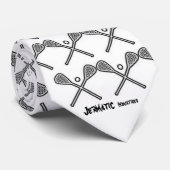 Cravate L'homme de lacrosse - customisé - customisé (Roulé)