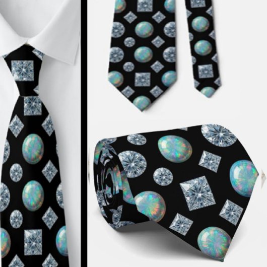 Cravate L'Homme Luxe | Nœud Papillon Diamant Opale