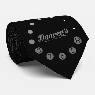 Cravate L'horloge du danseur avec des nombres pour un
