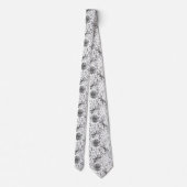 Cravate libellules et fleurs (Dos)