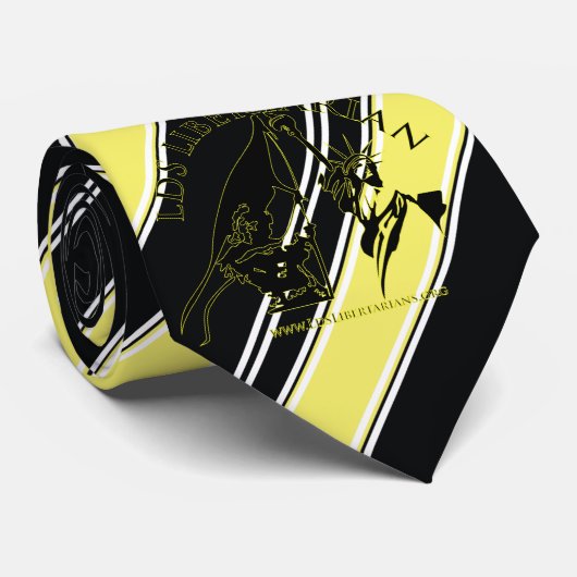 Cravate Libertaire Voluntaryism de LDS (Roulé)