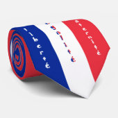 Cravate liberté, égalité, fraternité (Roulé)