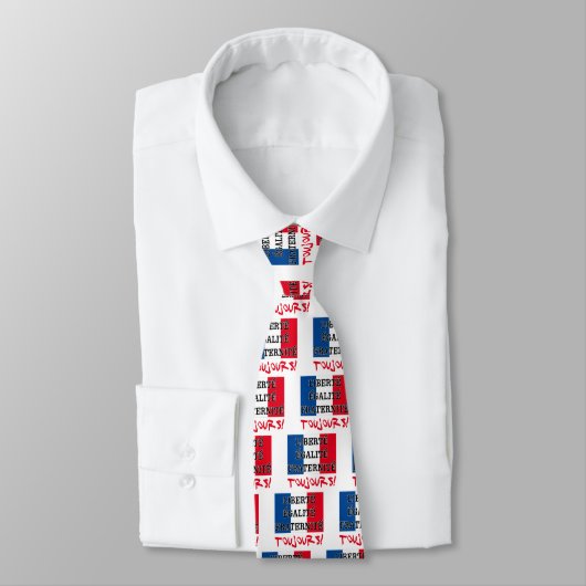 Cravate Liberte Egalite Fraternite Toujours (Attaché)