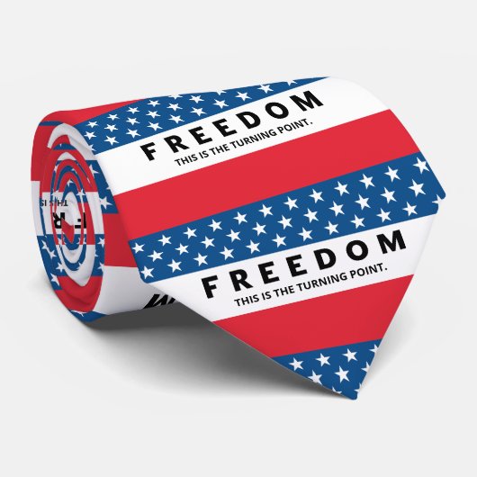 Cravate Liberté Un Véritable Patriote (Roulé)