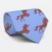 Cravate Licorne rouge (Roulé)