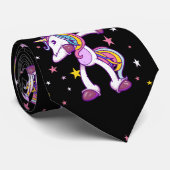 Cravate Licorne tamponnante avec des étoiles (Roulé)