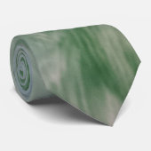 Cravate Lien Abstrait - Tourbillon Vert Doux (Roulé)