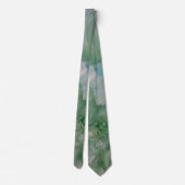 Cravate Lien Abstrait - Tourbillon Vert Doux (Dos)