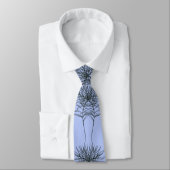 Cravate Lien avec lignes Design en bleu (Attaché)