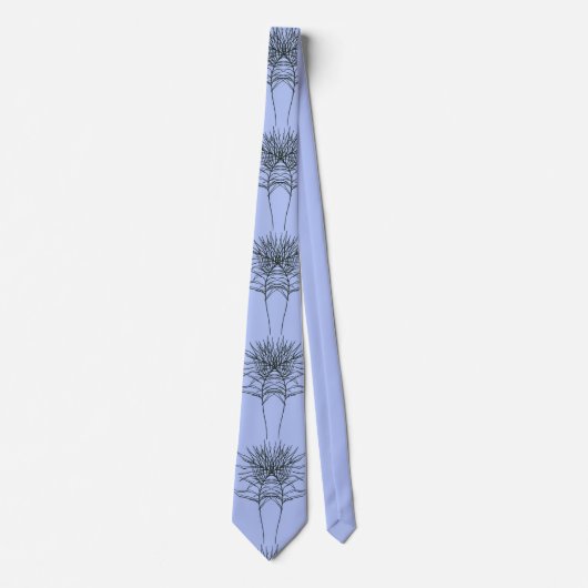 Cravate Lien avec lignes Design en bleu (Devant)