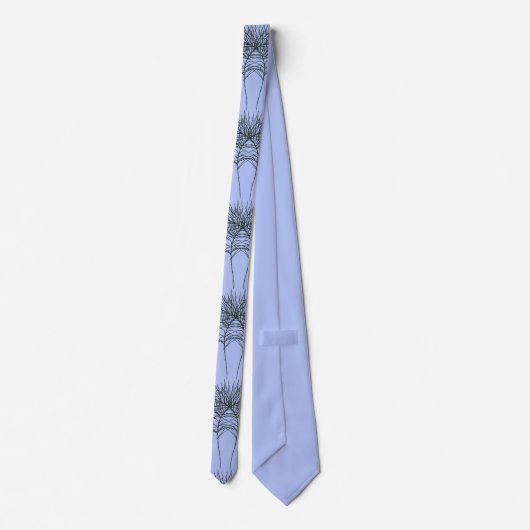 Cravate Lien avec lignes Design en bleu (Dos)