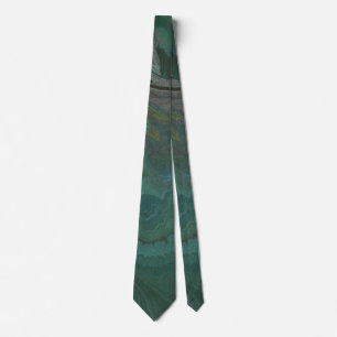 Cravate Lien en marbre vert abstrait Jade 1