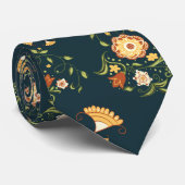 Cravate Lien Imaginaire Fleurs (Roulé)