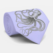 Cravate Lien nautique vintage d'impression de poulpe de (Roulé)