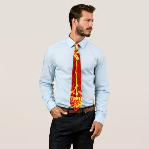 Cravate Lien vintage du livre Waratah avec Chevron Shift