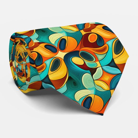 Cravate Liens d'art rétrodelique (Roulé)