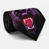 Cravate Liens Jaguar noir de ZAR (Roulé)