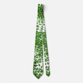 Cravate Lierre vert floral (Devant)