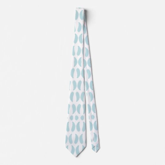 Cravate Light blue tie with raindrop pattern (Devant)