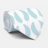 Cravate Light blue tie with raindrop pattern (Roulé)