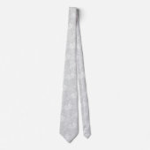 Cravate Light Gray Ornate Botanical (Devant)