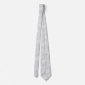 Cravate Light Gray Ornate Botanical (Dos)