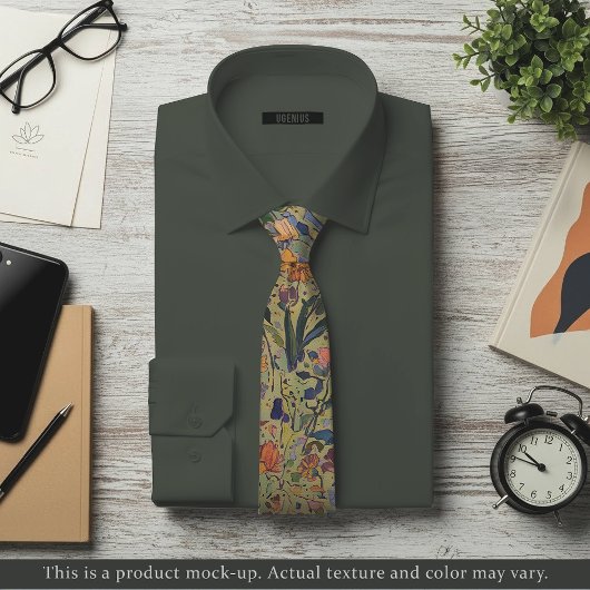 Cravate Light Impressionist Floral Necktie