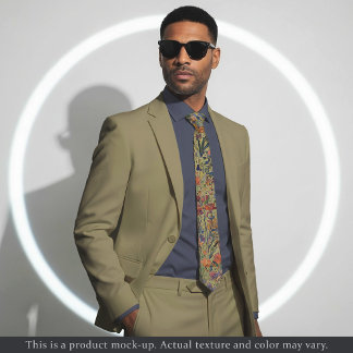 Cravate Light Impressionist Floral Necktie