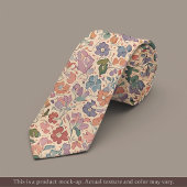 Cravate Light Impressionist Floral Necktie