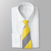 Cravate Light Yellow and Soft Gray Customize (Attaché)