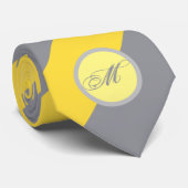 Cravate Light Yellow and Soft Gray Customize (Roulé)