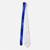 Cravate Ligne Bleue fine Conception originale (Dos)