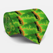 Cravate Ligne de faille verte Tie (Roulé)
