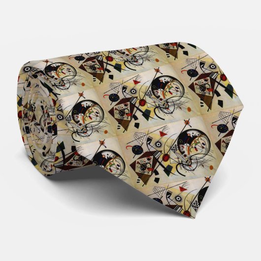 Cravate Ligne ininterrompue Kandinsky Transverse (Roulé)
