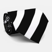 Cravate Ligne jaune mince monogramme de drapeau américain (Roulé)