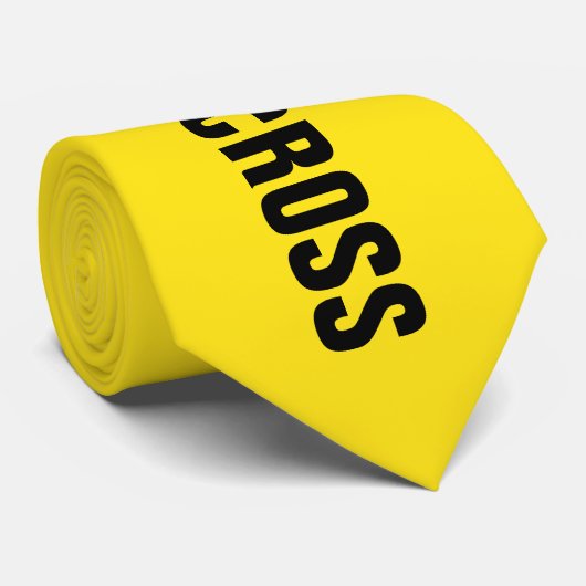 Cravate Ligne Police Ne Pas Traverser Drôle Barricade Gag  (Roulé)