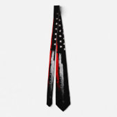 Cravate Ligne rouge mince (Dos)