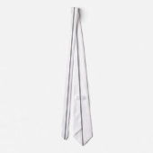 Cravate Ligne verticale noire mince 3 (Dos)