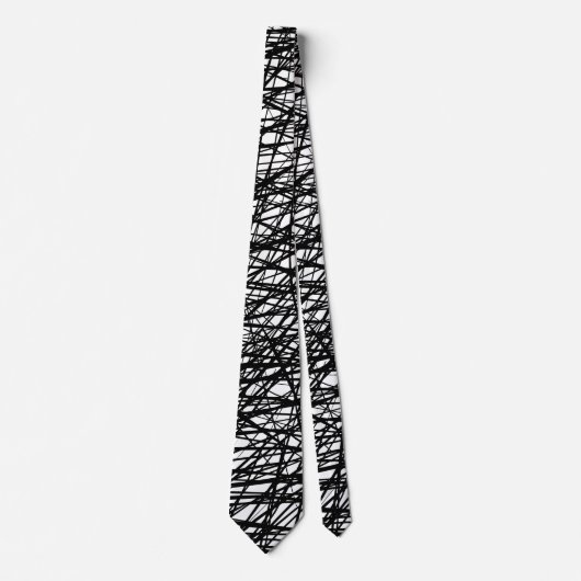 Cravate Lignes Abstraites (Devant)