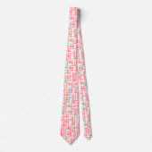 Cravate Lignes Abstraites 120923 - Rose tropicale (Devant)
